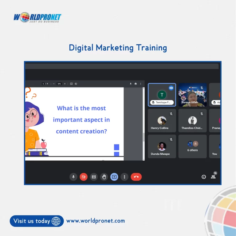 Digital marketing meeting training